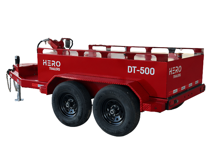 Red HERO DT-500 fuel trailer